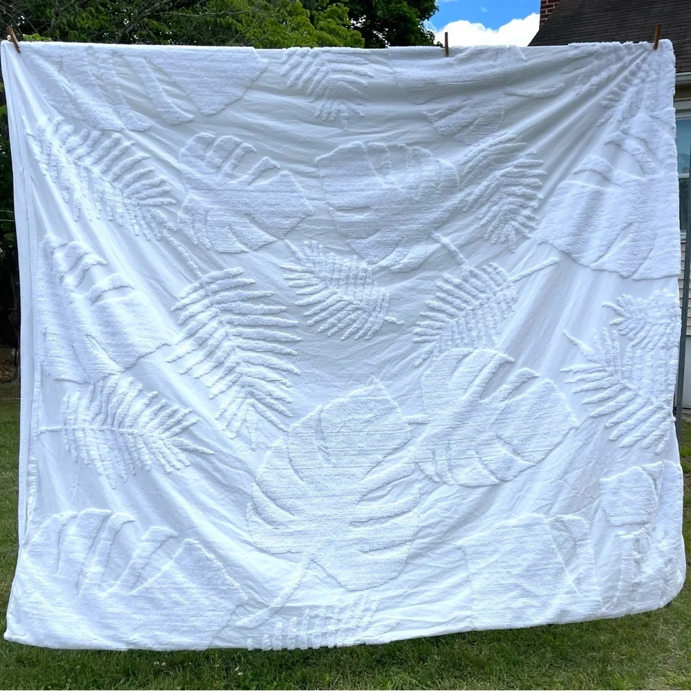 Madison Park White Cotton Duvet Cover